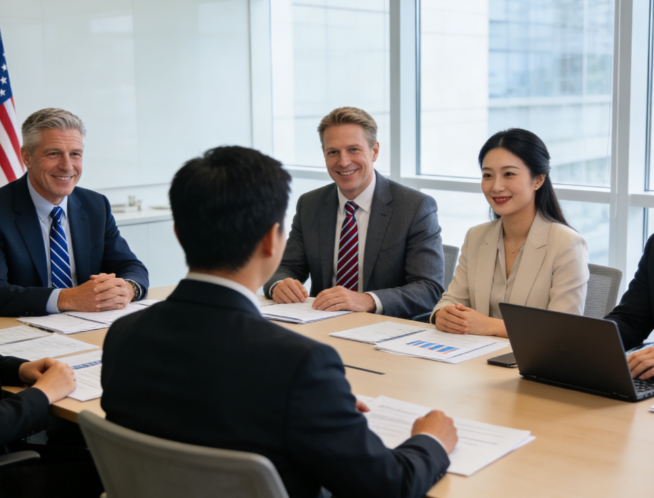 Visit from American partners