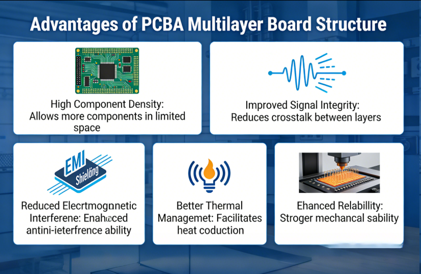 Advantages of PCBA Multilayer Board Structure