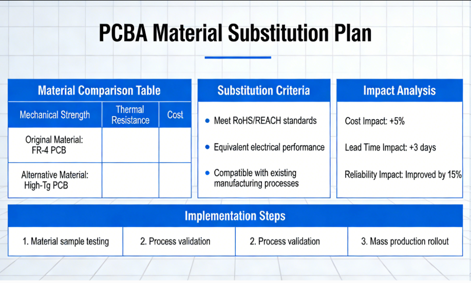 PCBA Material Substitution Plan Formulation